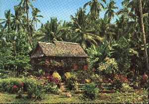 Nipa house in the Philippines