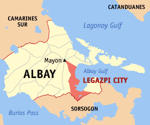 Legazpi albay map locator.png