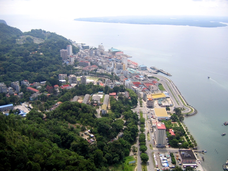 Aerial View Sandakan Sabah Malaysia