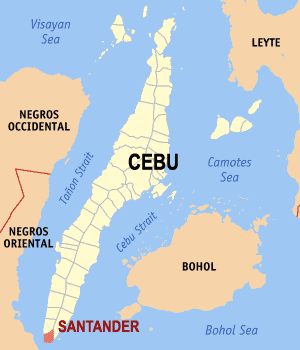 Santanter cebu map locator.png