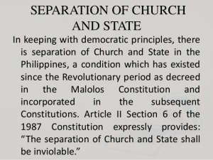 Separation between church state essay