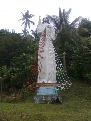 Statue of Jesus Christ Pangalalan Sindangan zamboanga del norte 1.jpg