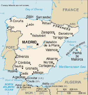 Map of Spain