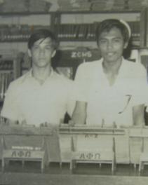 alpha phi omega Frank Maletsky and Carpenter Arpa III chartered members of Beta Nu