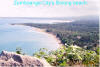 Zamboanga City's Bolong Beach. In the visible distance is the port of Sangali.