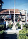 2001 Independence Day flag ceremony- Mayor & Congressman Lobregat