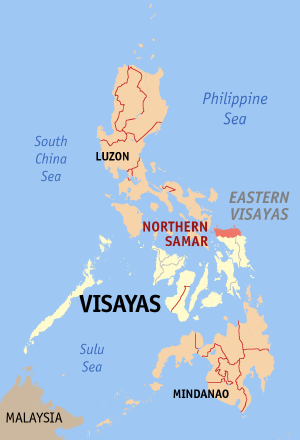 Northern samar philippines map locator.png
